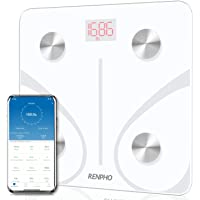 Bascula de Baño Digital Grasa Corporal- RENPHO Balanza Bluetooth Inteligente con App- Bascula Electrónica Analógica…